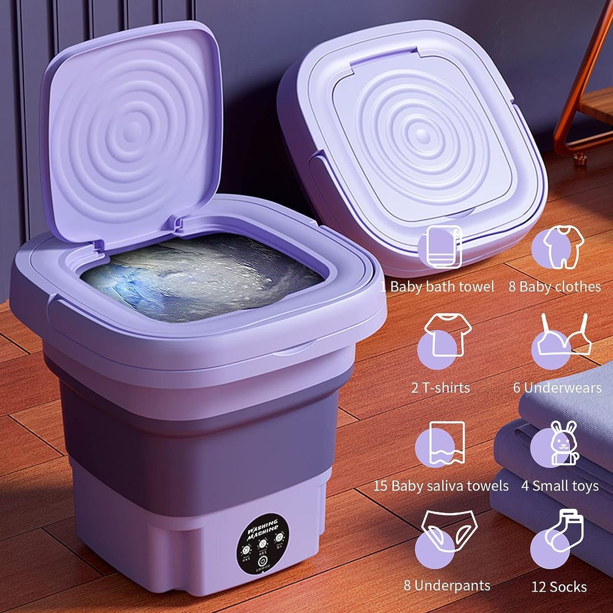 Mini Foldable Washing Machine