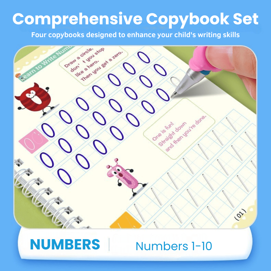 Magic Groove Tracing Book: Reusable Handwriting Practice with Disappearing Ink & Grooves