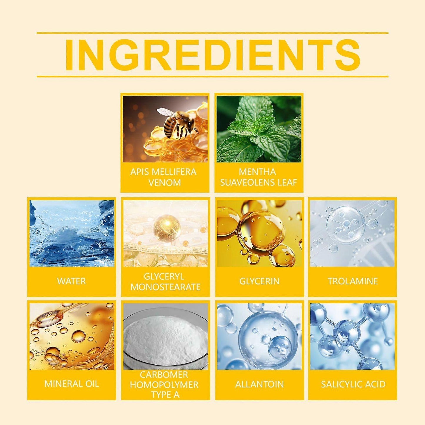 Bee Venom Skin Care Cream Hydrating, Firming & Nourishing Moisturizer(Original)