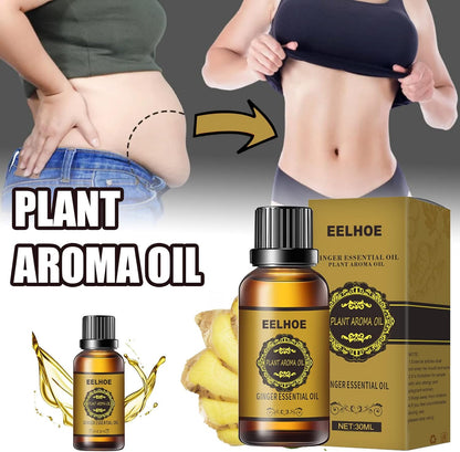 Belly Drainage Ginger Oil, Lymphatic Drainage Ginger Oil, Ginger Essential Oil for Swelling and Pain Relief Lose Weight