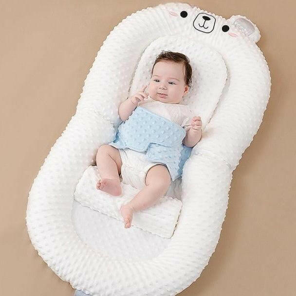 SoothEase™ Anti-Reflux & Anti-Colic Inclined Newborn Infant Baby Lounger Bed