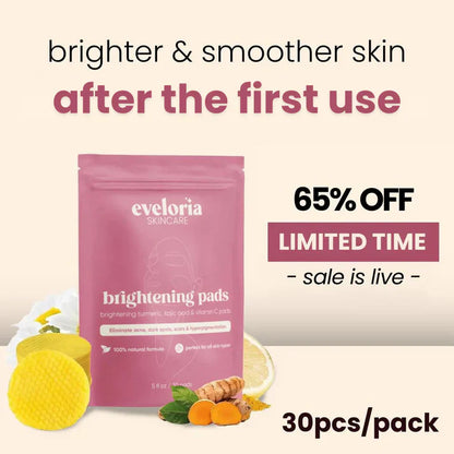 brightening turmeric & kojic acid pads