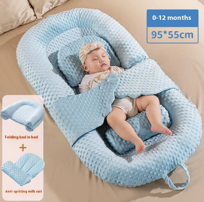 SoothEase™ Anti-Reflux & Anti-Colic Inclined Newborn Infant Baby Lounger Bed