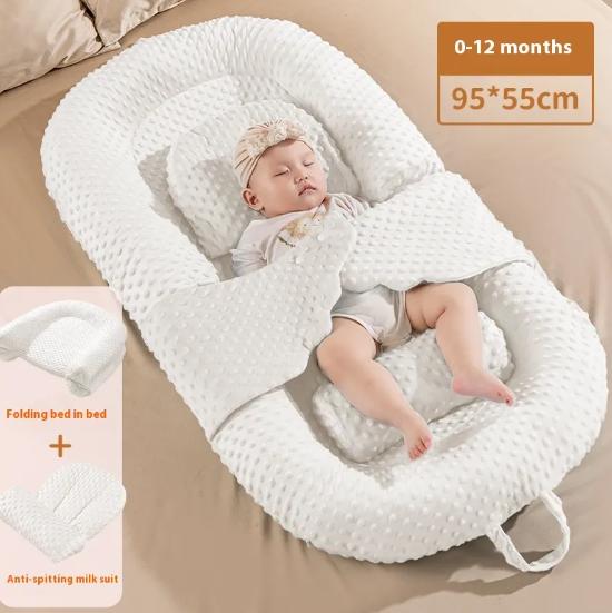 SoothEase™ Anti-Reflux & Anti-Colic Inclined Newborn Infant Baby Lounger Bed