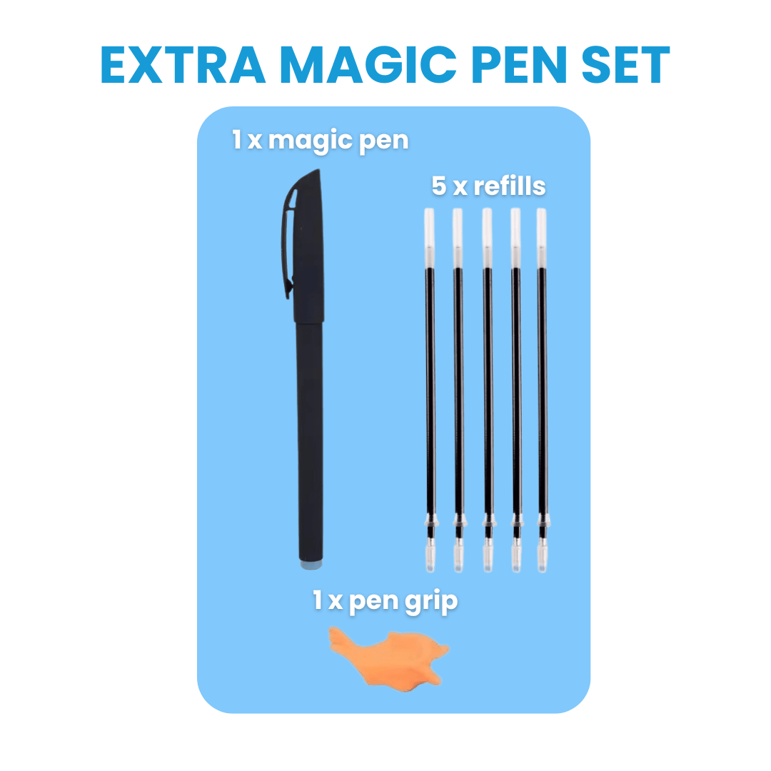 Magic Groove Tracing Book: Reusable Handwriting Practice with Disappearing Ink & Grooves