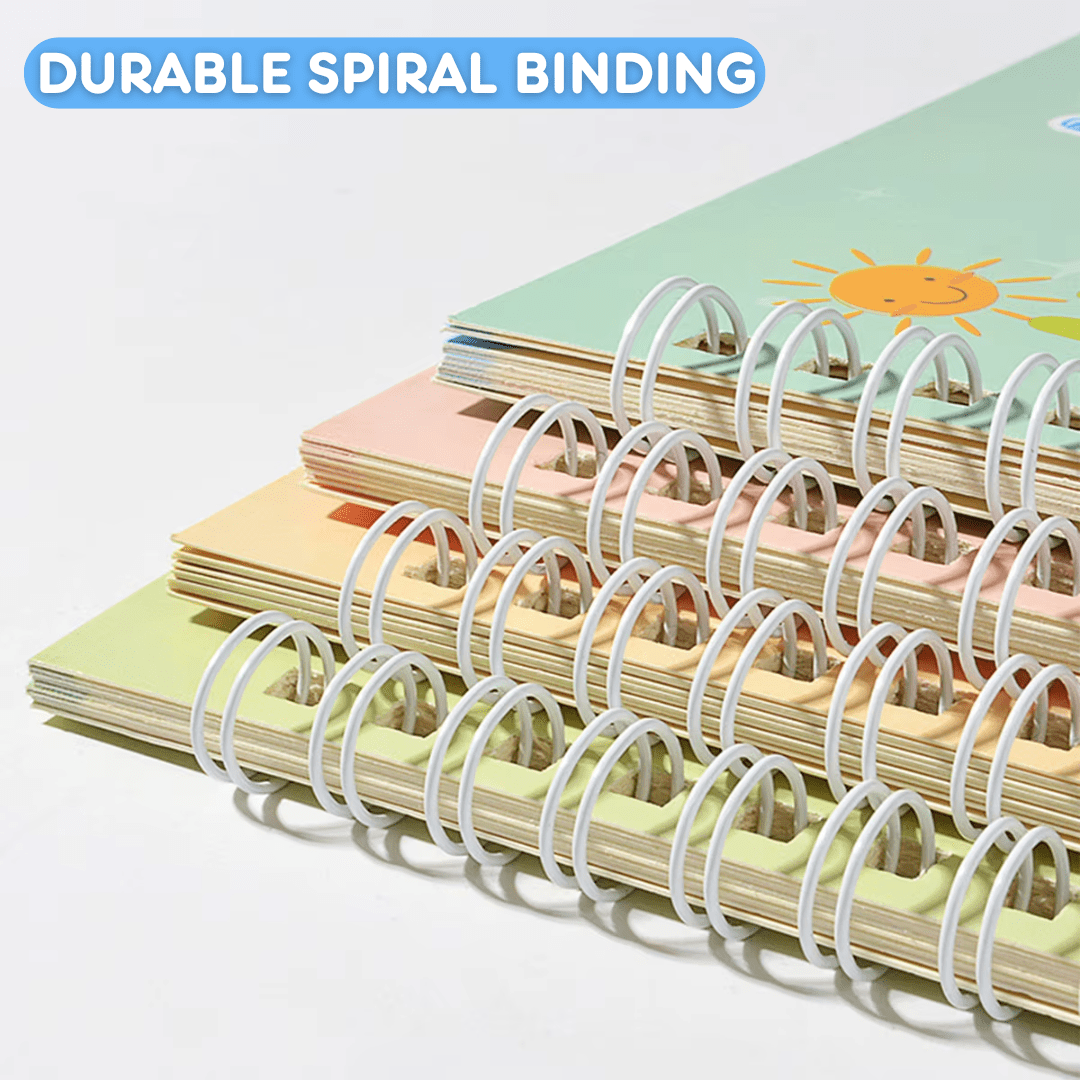 Magic Groove Tracing Book: Reusable Handwriting Practice with Disappearing Ink & Grooves