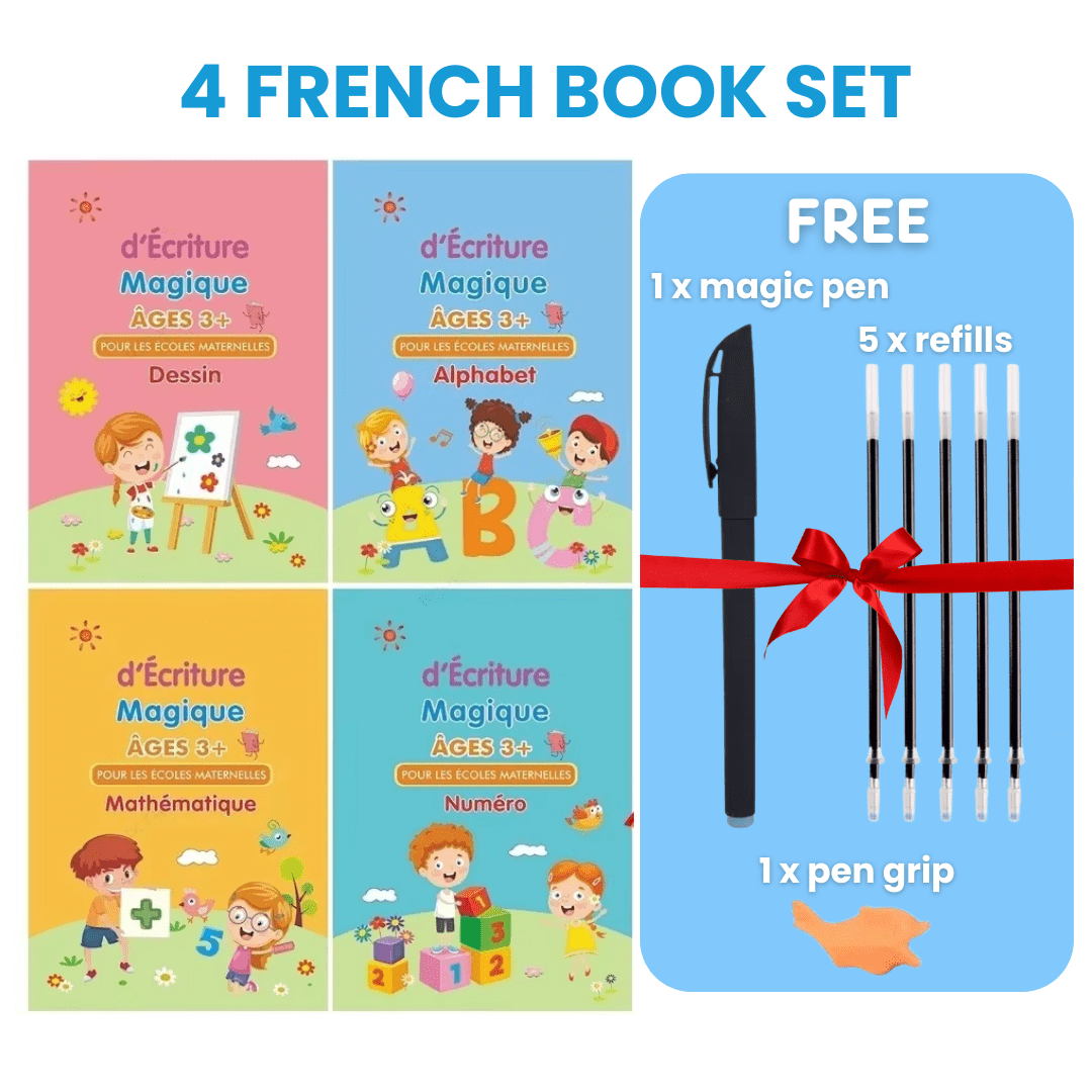 Magic Groove Tracing Book: Reusable Handwriting Practice with Disappearing Ink & Grooves