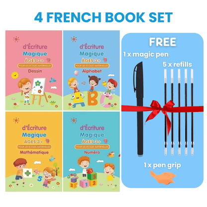 Magic Groove Tracing Book: Reusable Handwriting Practice with Disappearing Ink & Grooves