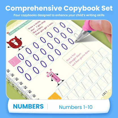 Magic Groove Tracing Book: Reusable Handwriting Practice with Disappearing Ink & Grooves