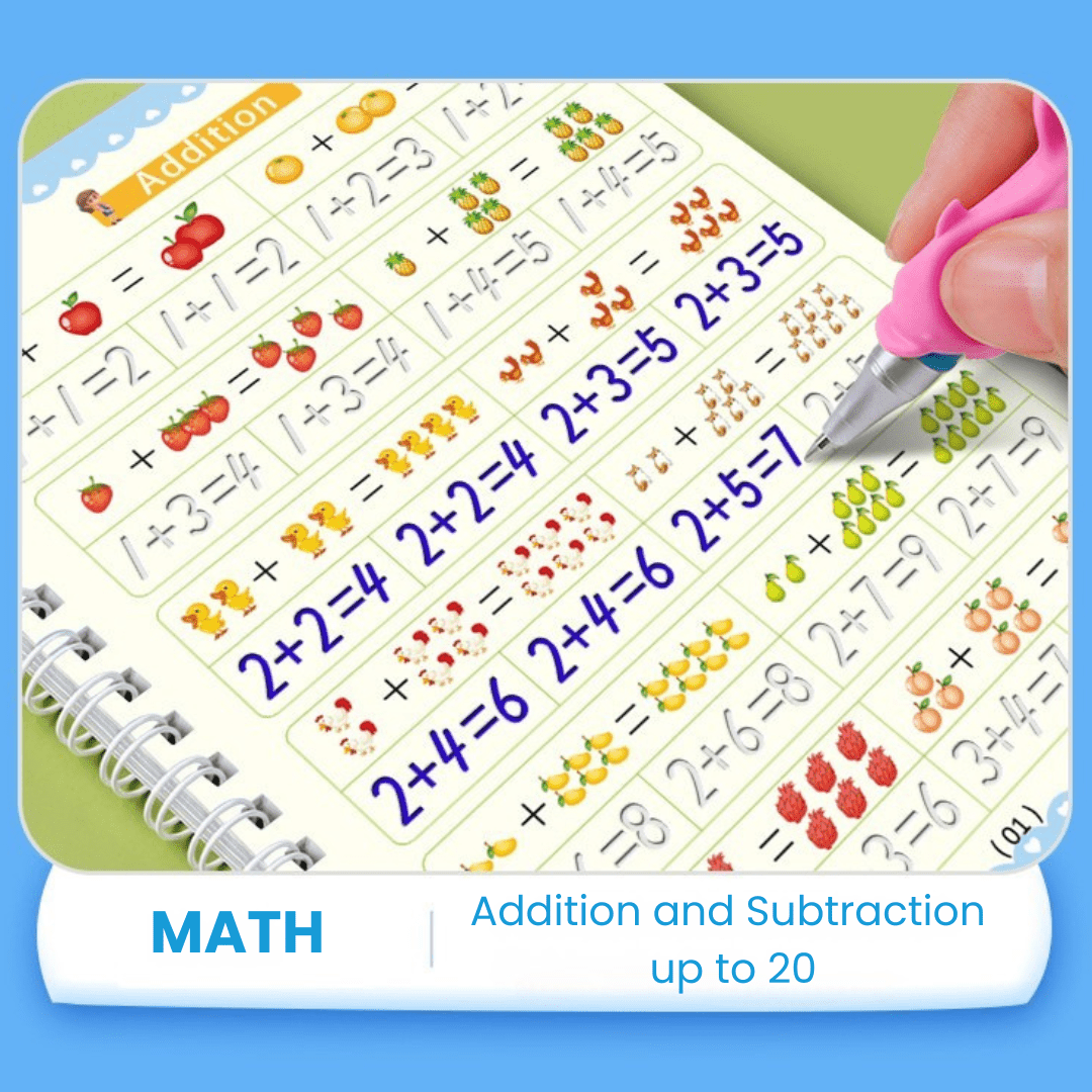 Magic Groove Tracing Book: Reusable Handwriting Practice with Disappearing Ink & Grooves