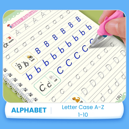 Magic Groove Tracing Book: Reusable Handwriting Practice with Disappearing Ink & Grooves